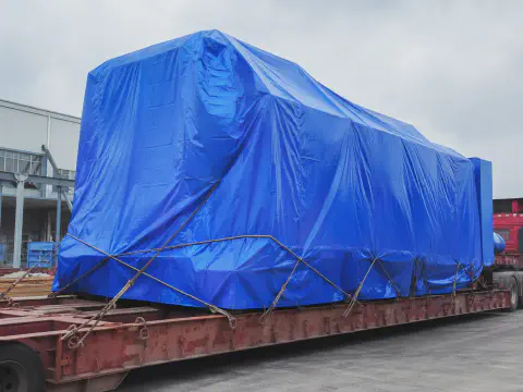 平ボディの機器防雨カバー
