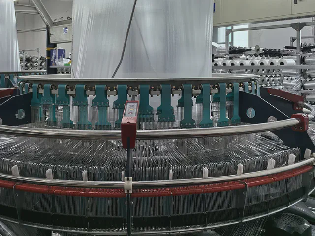 Circular loom equipment for PP woven fabric roll and woven sheet production