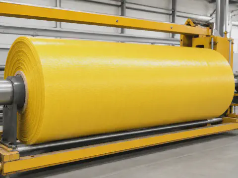 Yellow PP Woven Fabric Roll